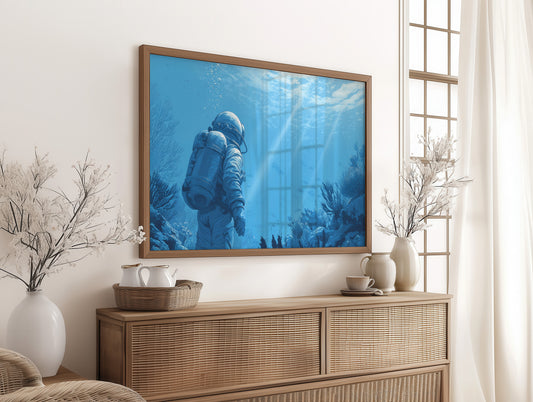 Ocean Explorer In Azure Depths