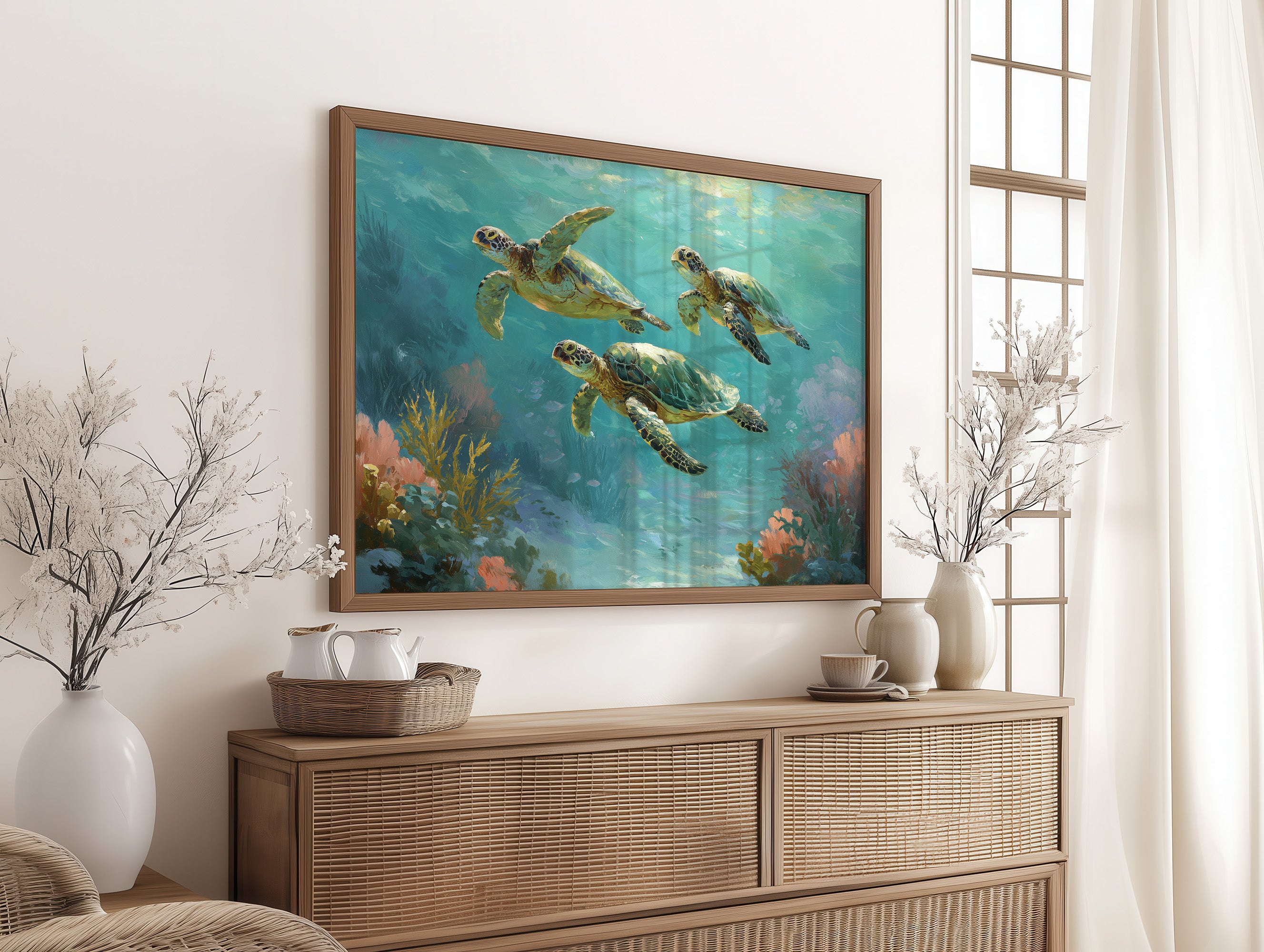 Ancient Voyagers Through Turquoise Depths