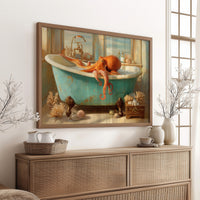 Octopus Takes A Turquoise Bath