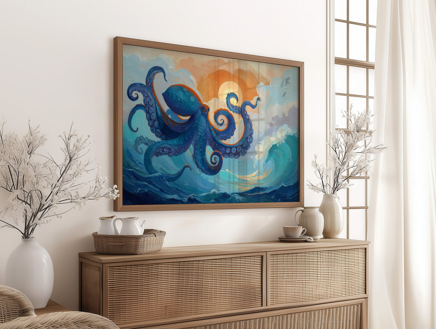 Ocean Dancer In Sunset Waves