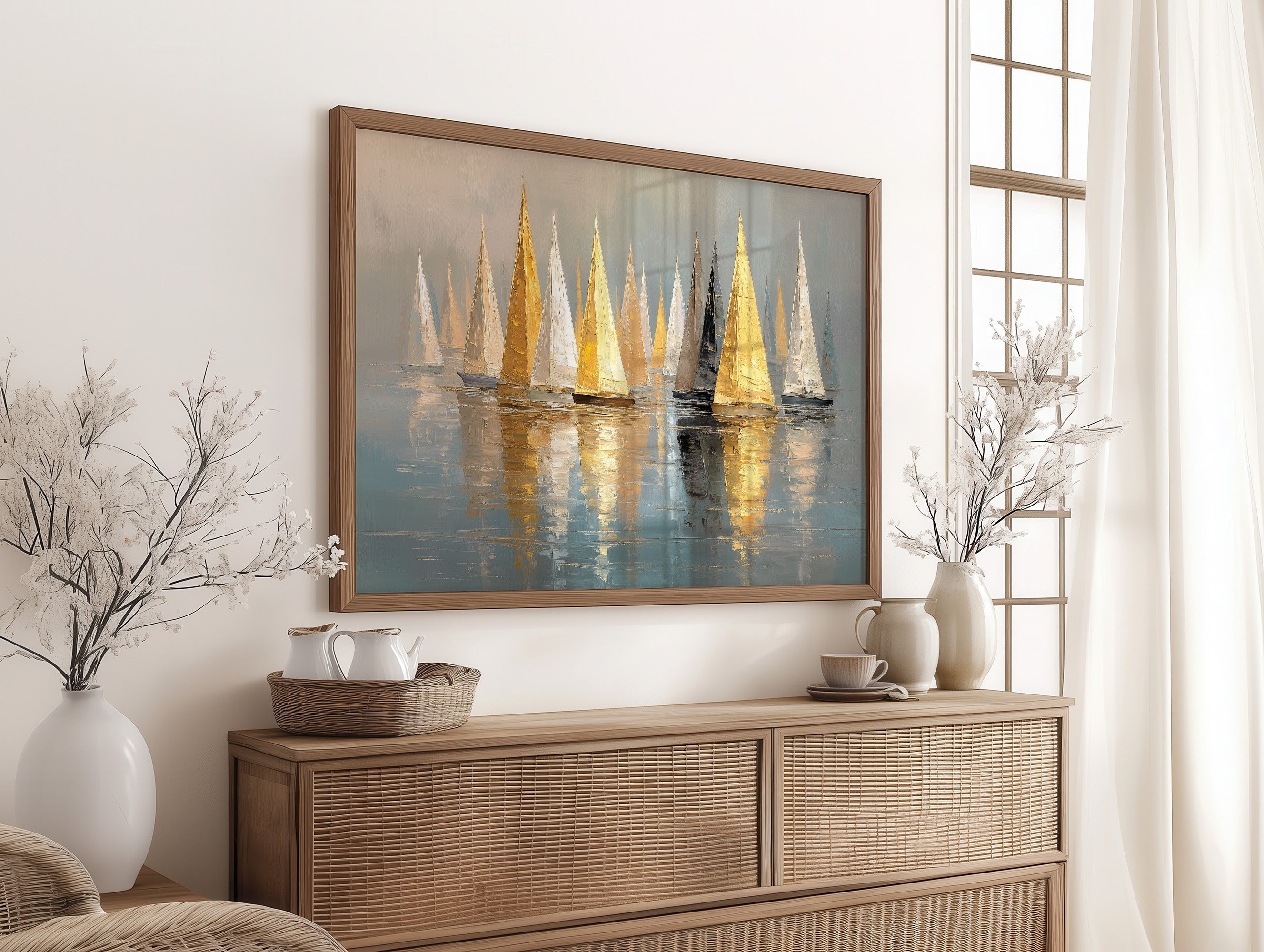 Golden Sails Dance At Dawn