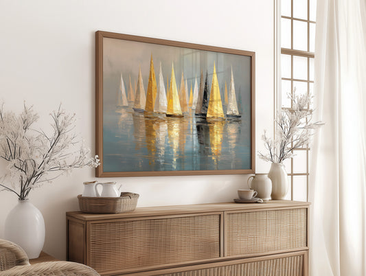 Golden Sails Dance At Dawn