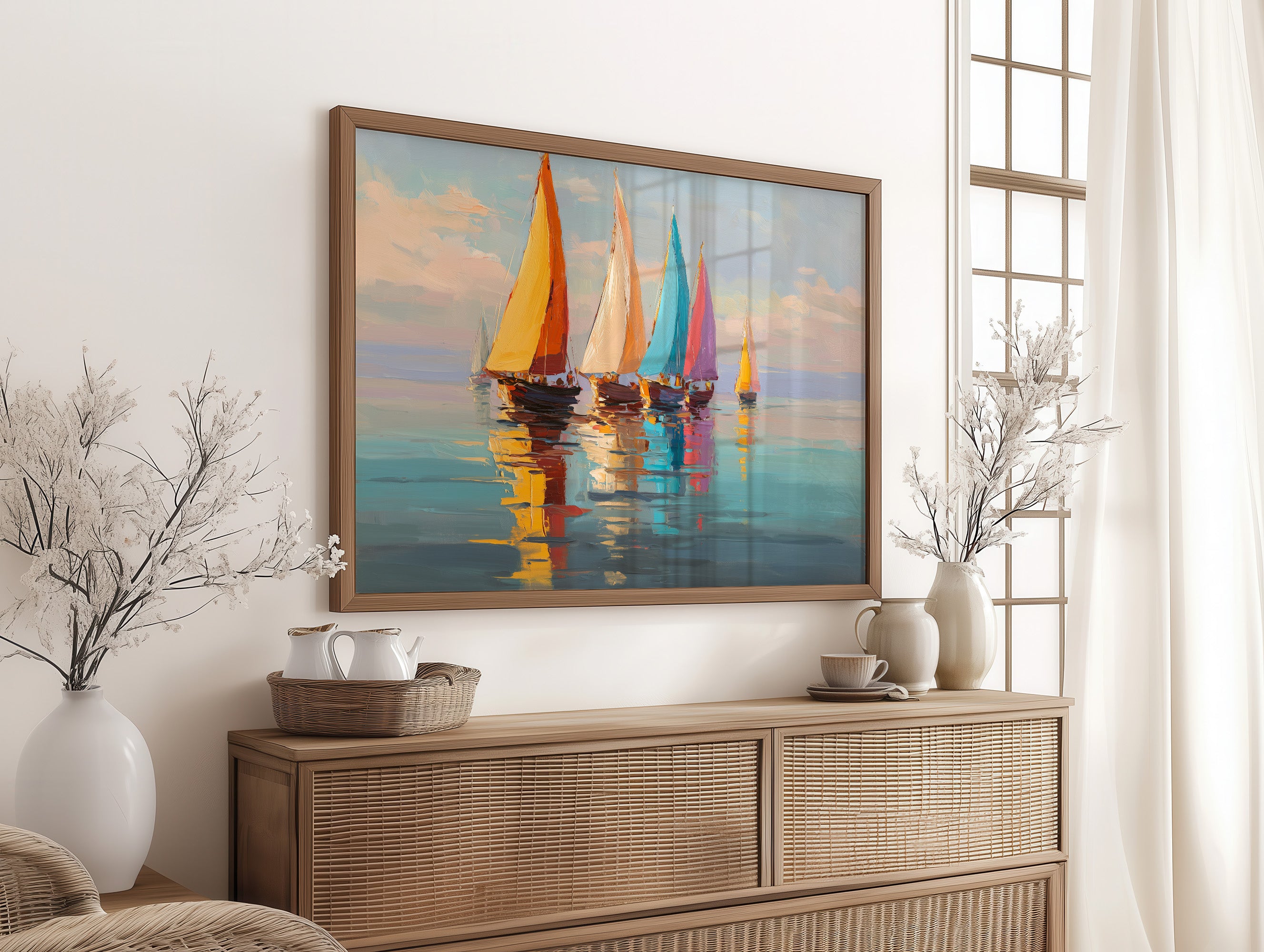 Sails Dance On Tranquil Waters