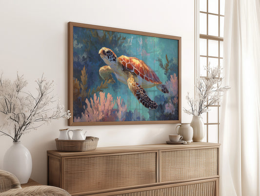 Ancient Voyager Through Turquoise Depths