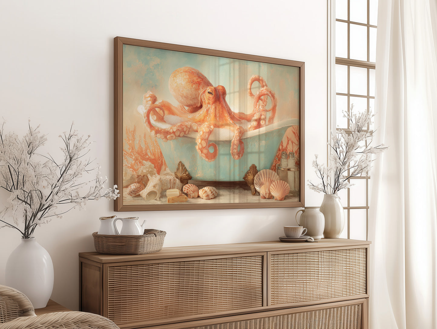 Tentacles Drift In Coral Daydream