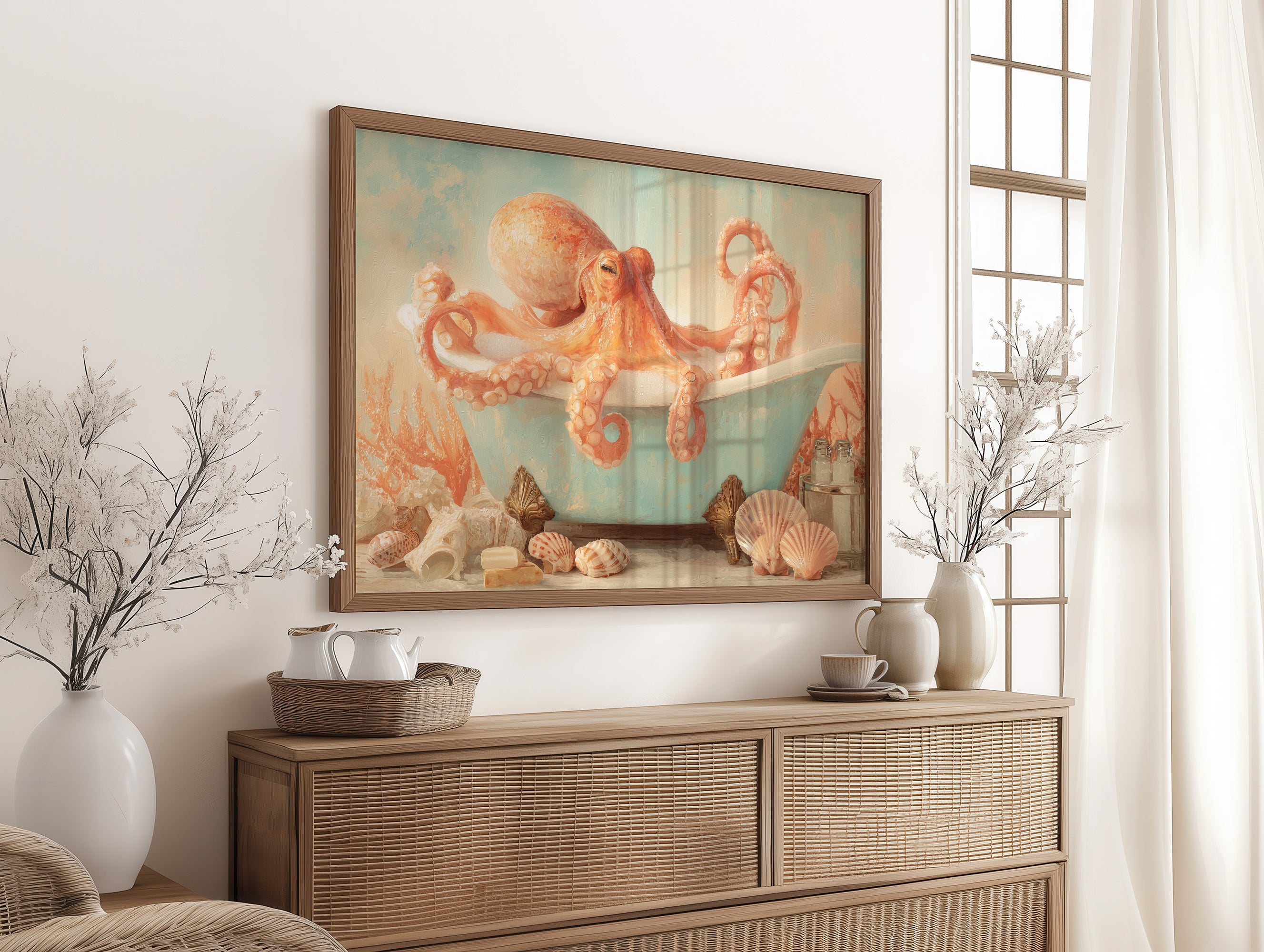 Tentacles Drift In Coral Daydream