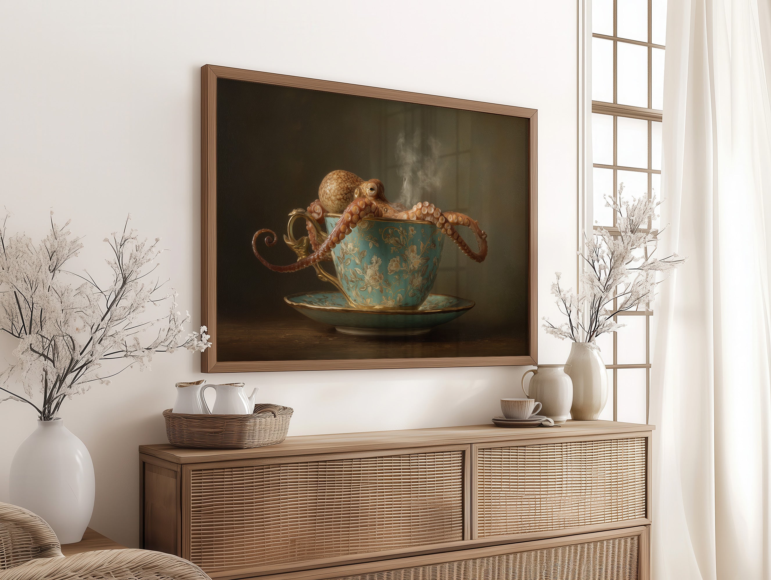 Curious Tentacles In Vintage Teacup