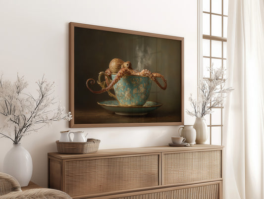 Curious Tentacles In Vintage Teacup