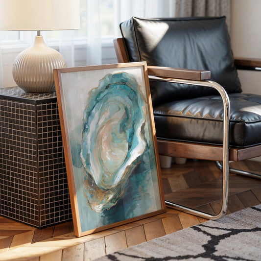 Tidal Memories In Aqua Gold