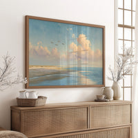 Birds Soar Above Coastal Reverie