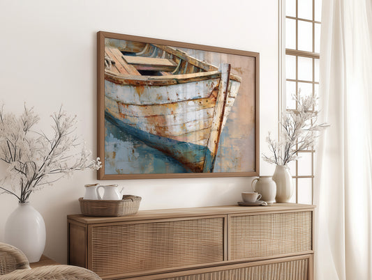 Weathered Hull Awaits The Tide