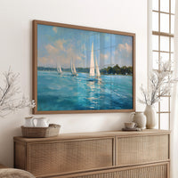 Sailing Through Azure Summer Skies