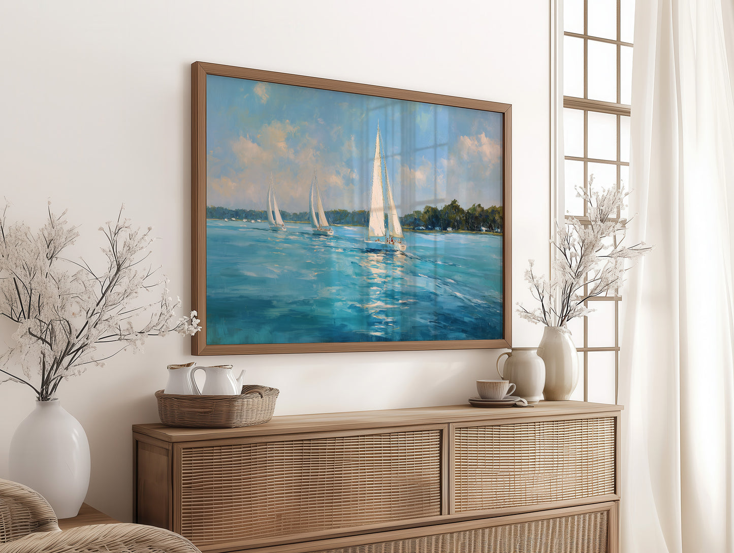 Sailing Through Azure Summer Skies