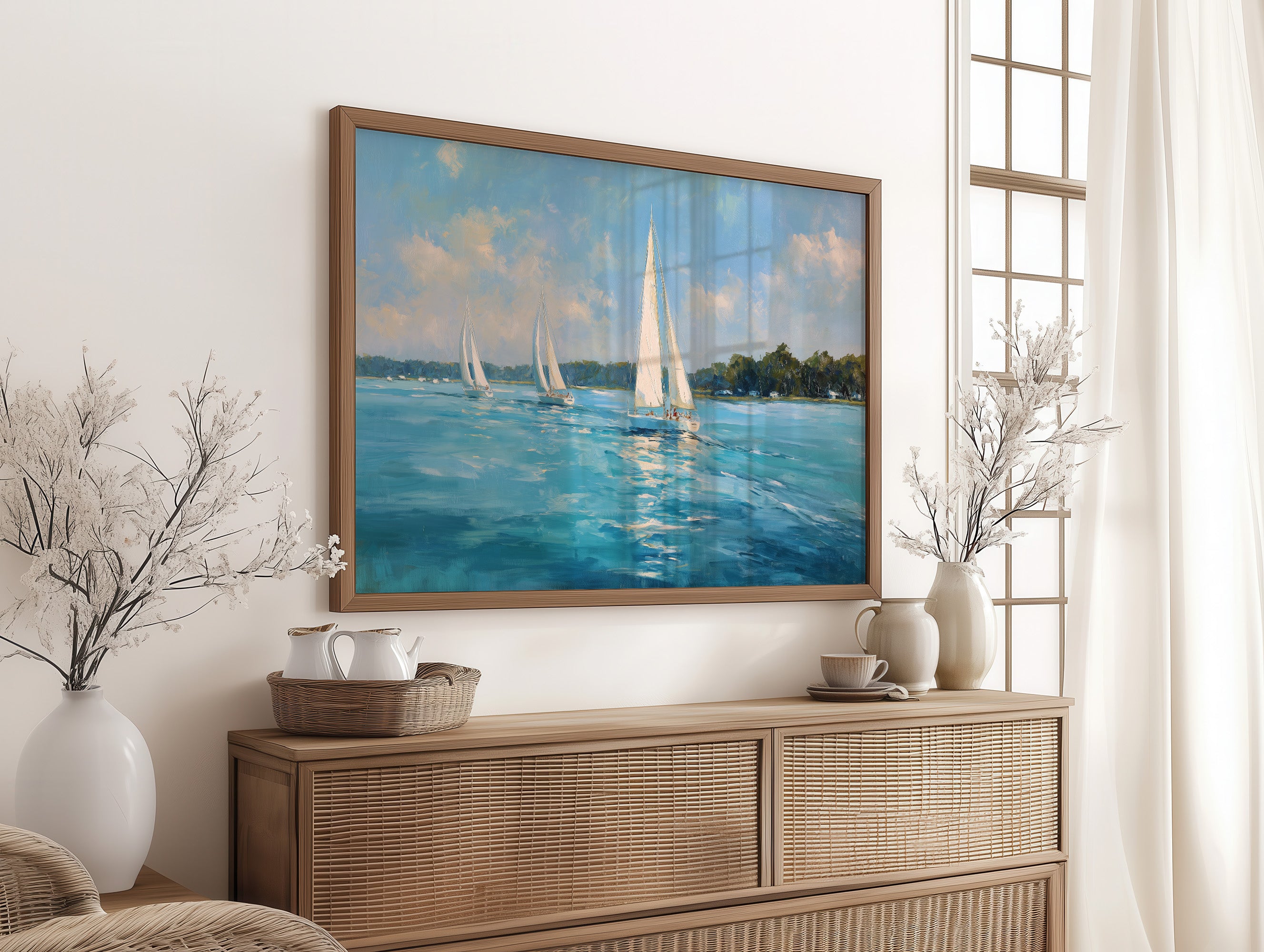 Sailing Through Azure Summer Skies