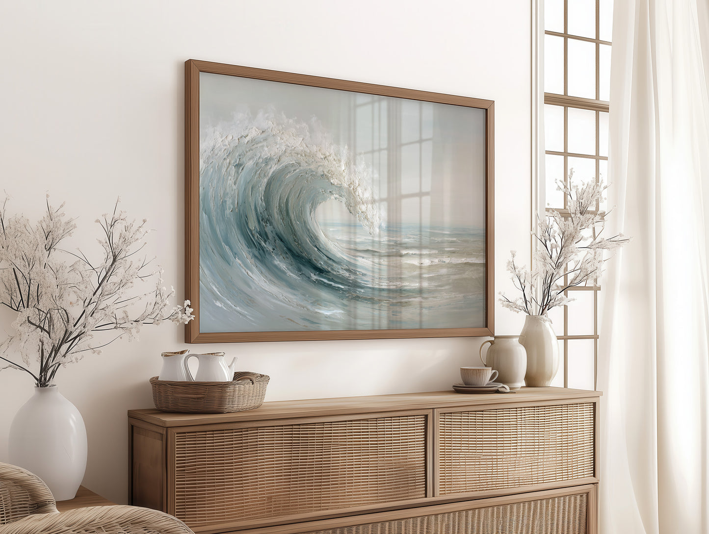 Ocean's Breath Curves Into Light