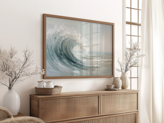 Ocean's Breath Curves Into Light