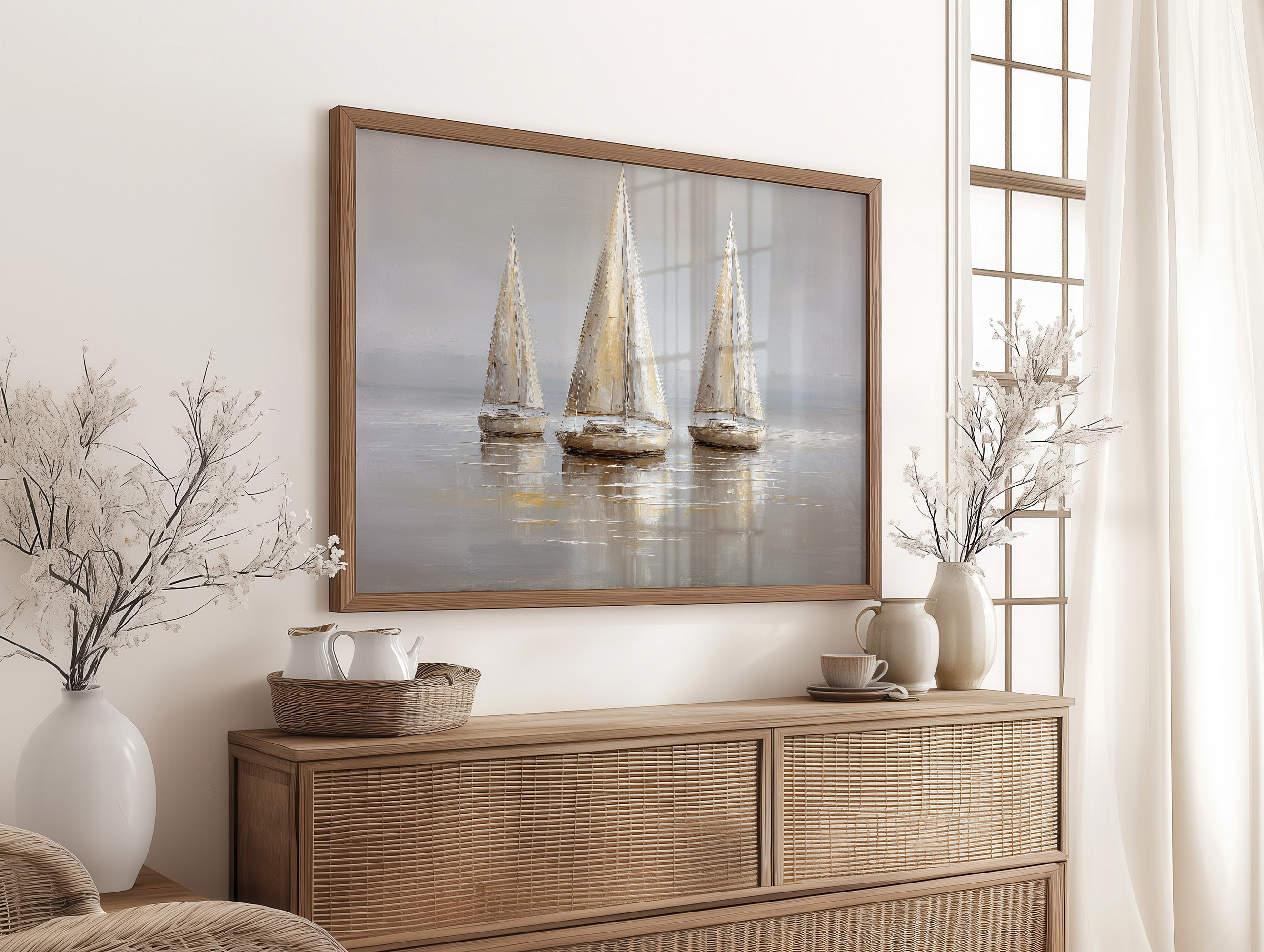 Sails Drift On Quiet Waters