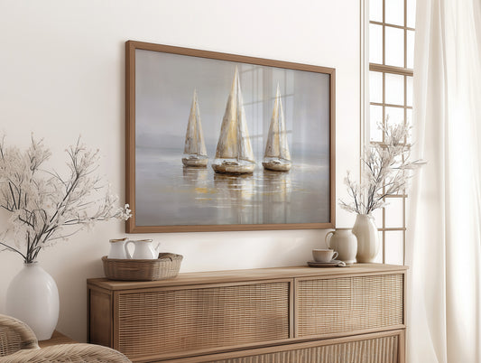 Sails Drift On Quiet Waters