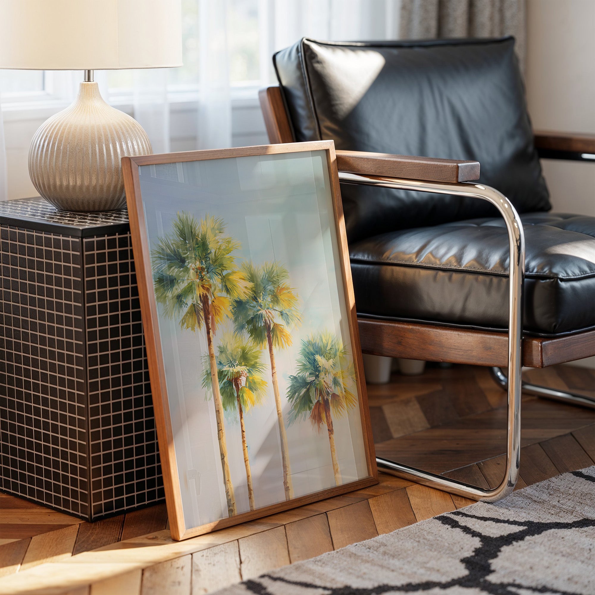 Palms Bathed In Coastal Light