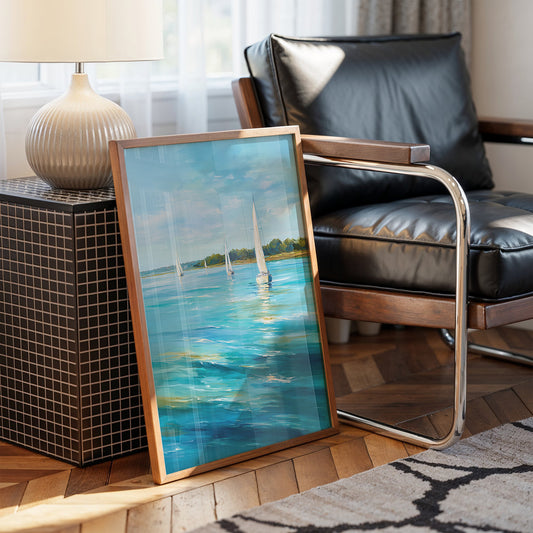 Sailboats Dance On Turquoise Bay