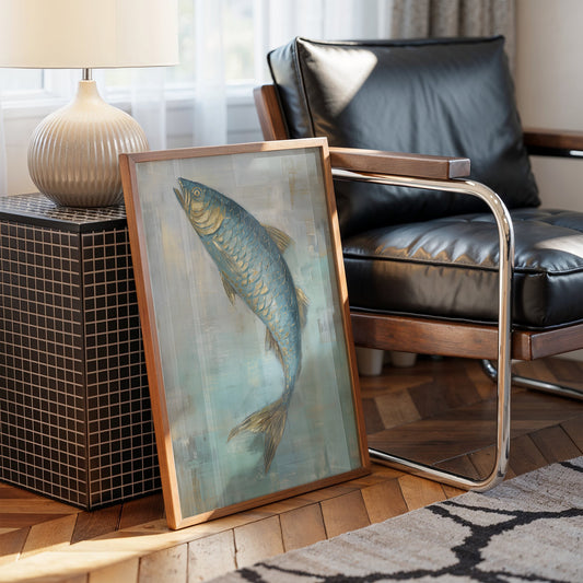 Teal Scales Catch Morning Light