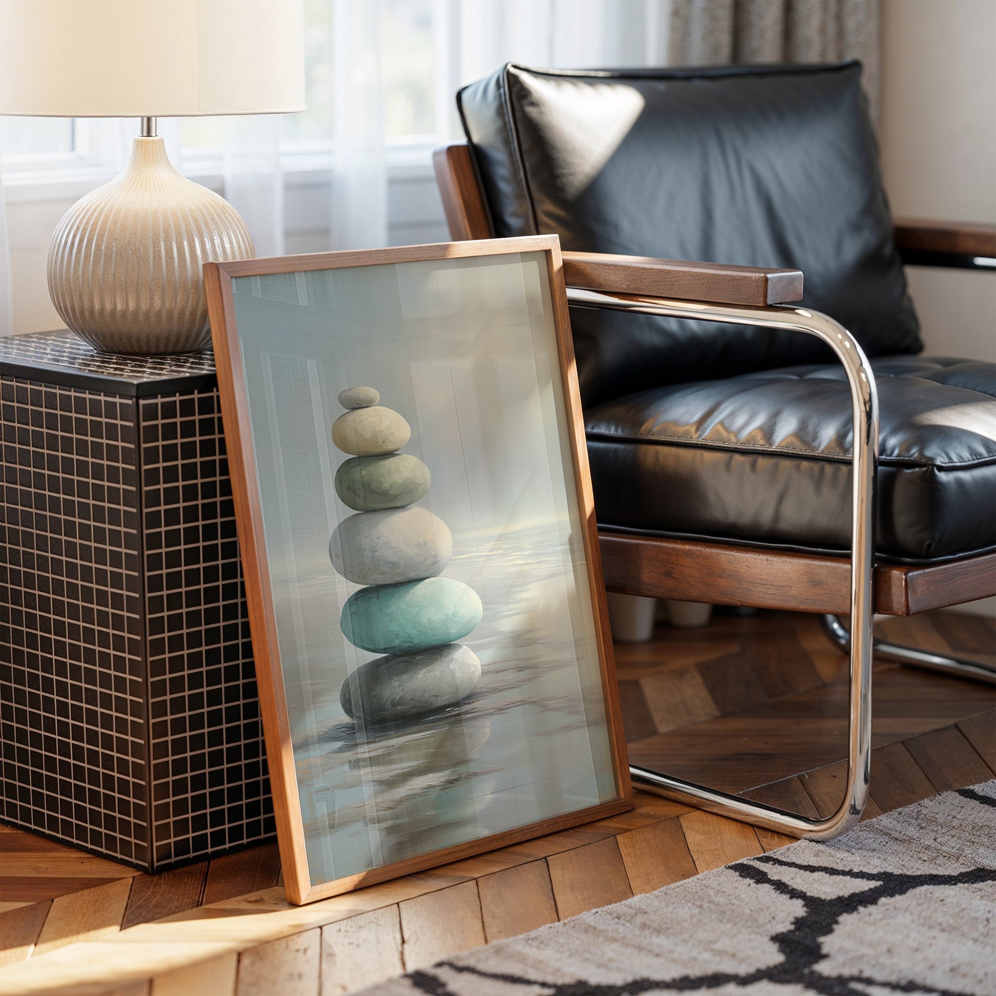 Stones Balance In Quiet Waters