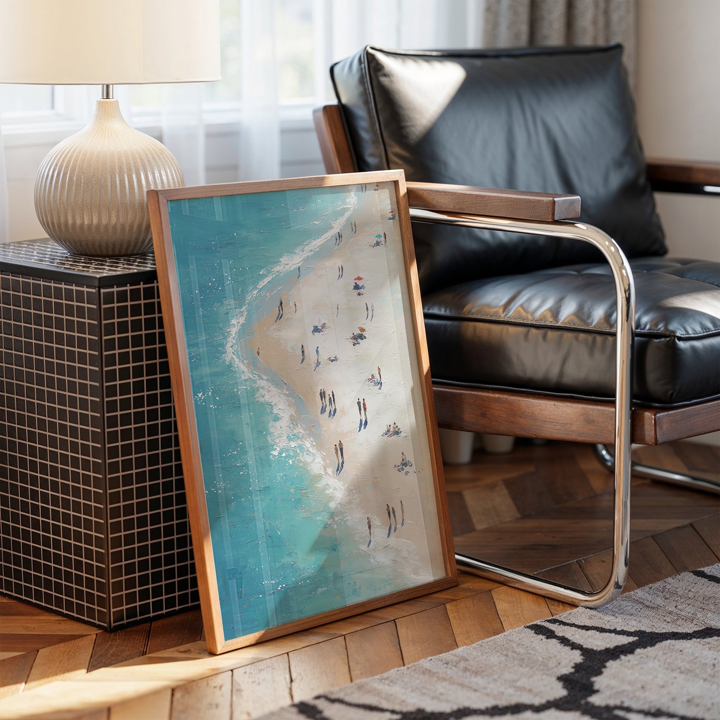 Tiny Figures Dance With Tides