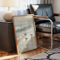 Shoreline Pause In Gentle Tide