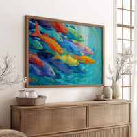 Vibrant Shoal Rides Turquoise Currents