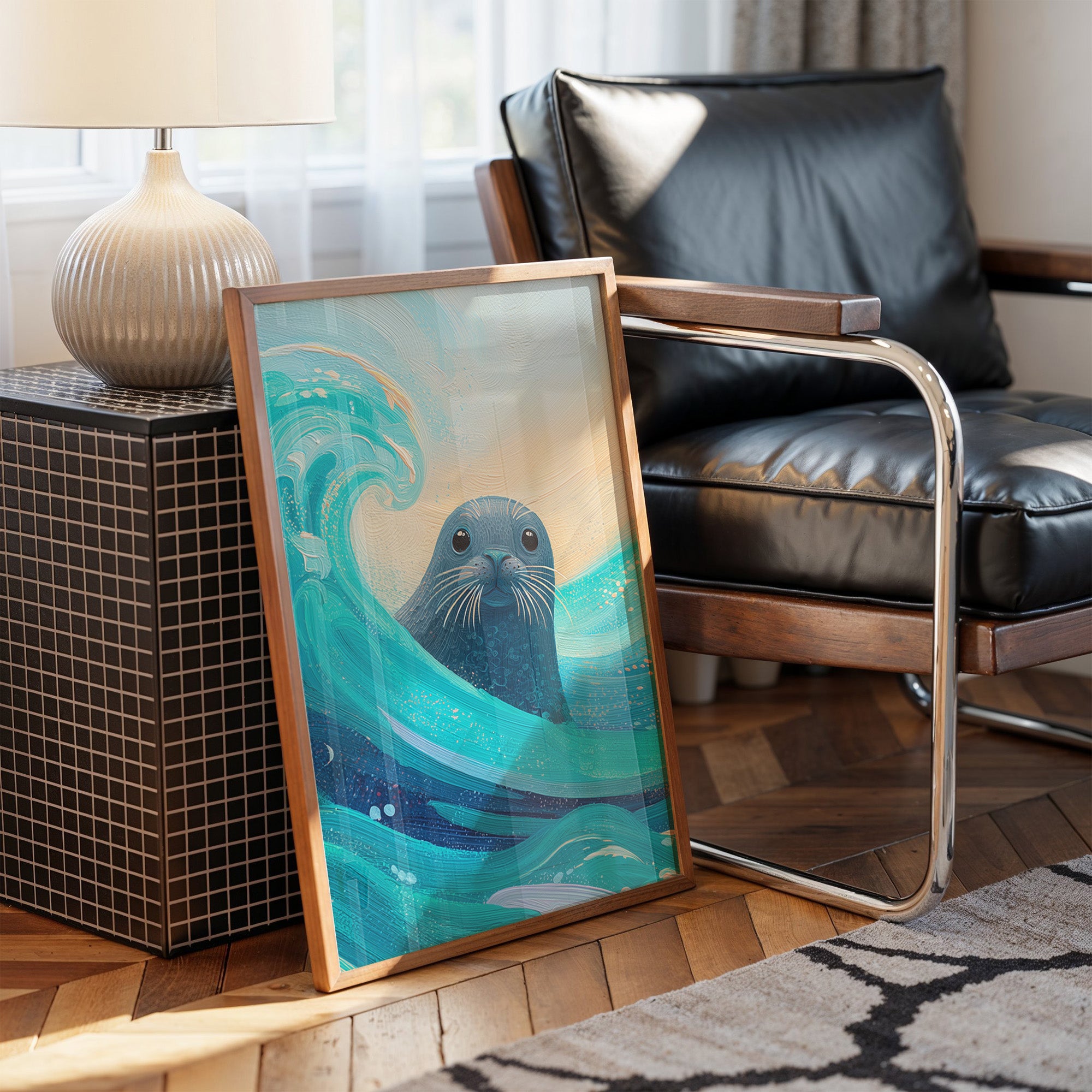 Ocean Soul Peers Through Waves