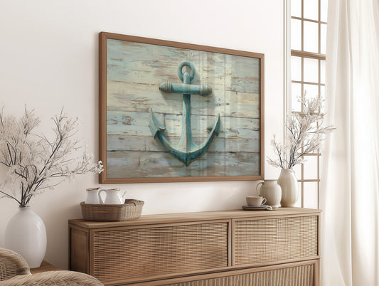 Weathered Blue Holds Coastal Memory