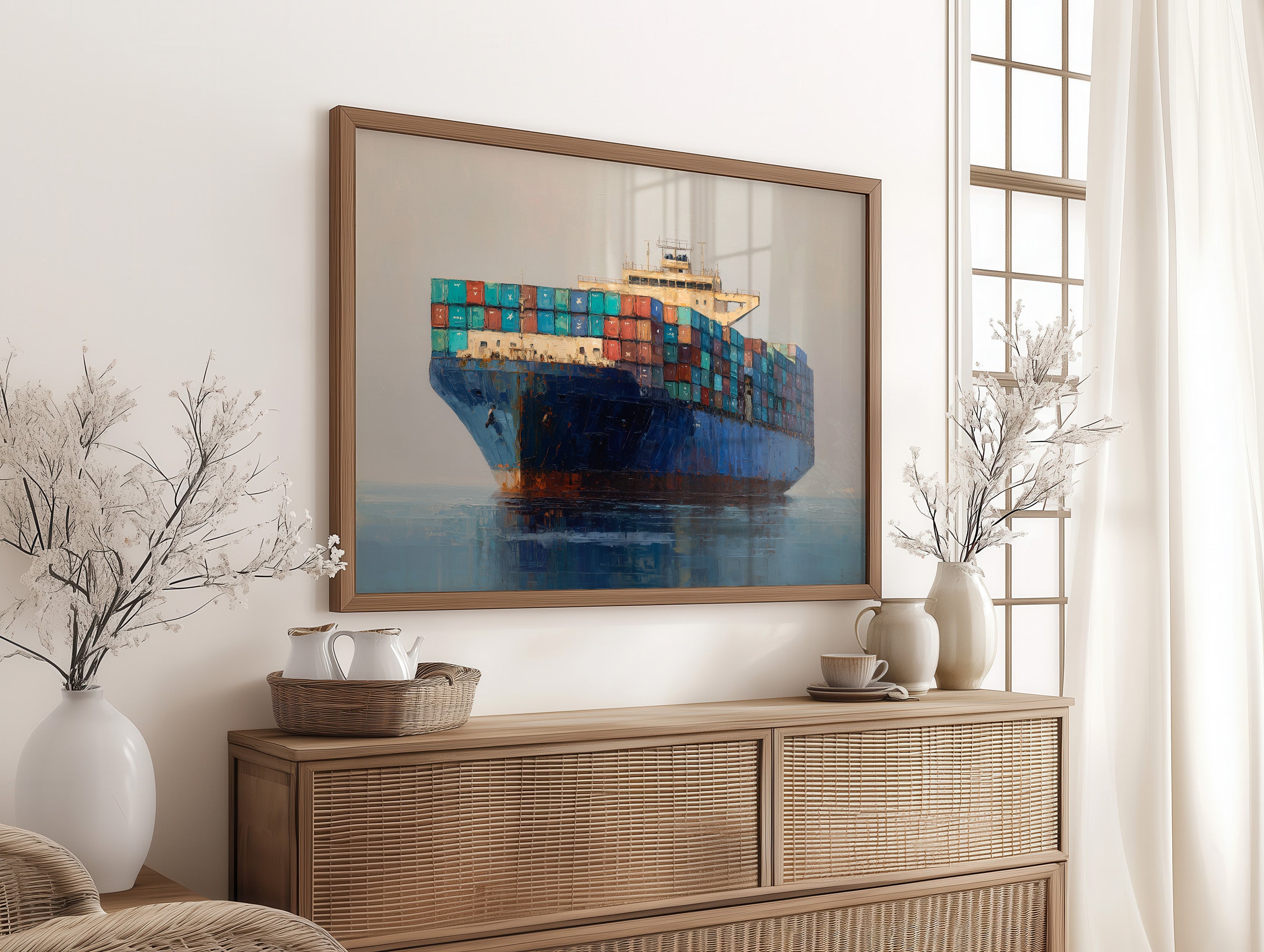 Cargo Giants Cross Quiet Waters