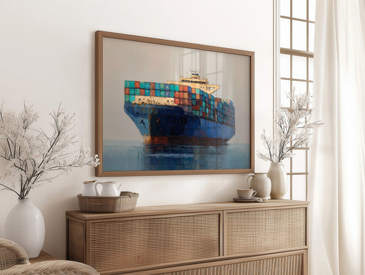 Cargo Giants Cross Quiet Waters