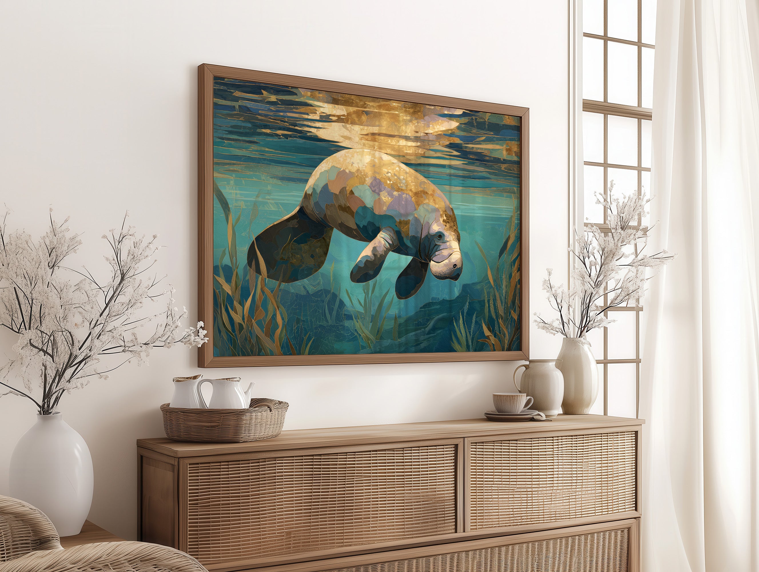 Gentle Giant In Turquoise Waters