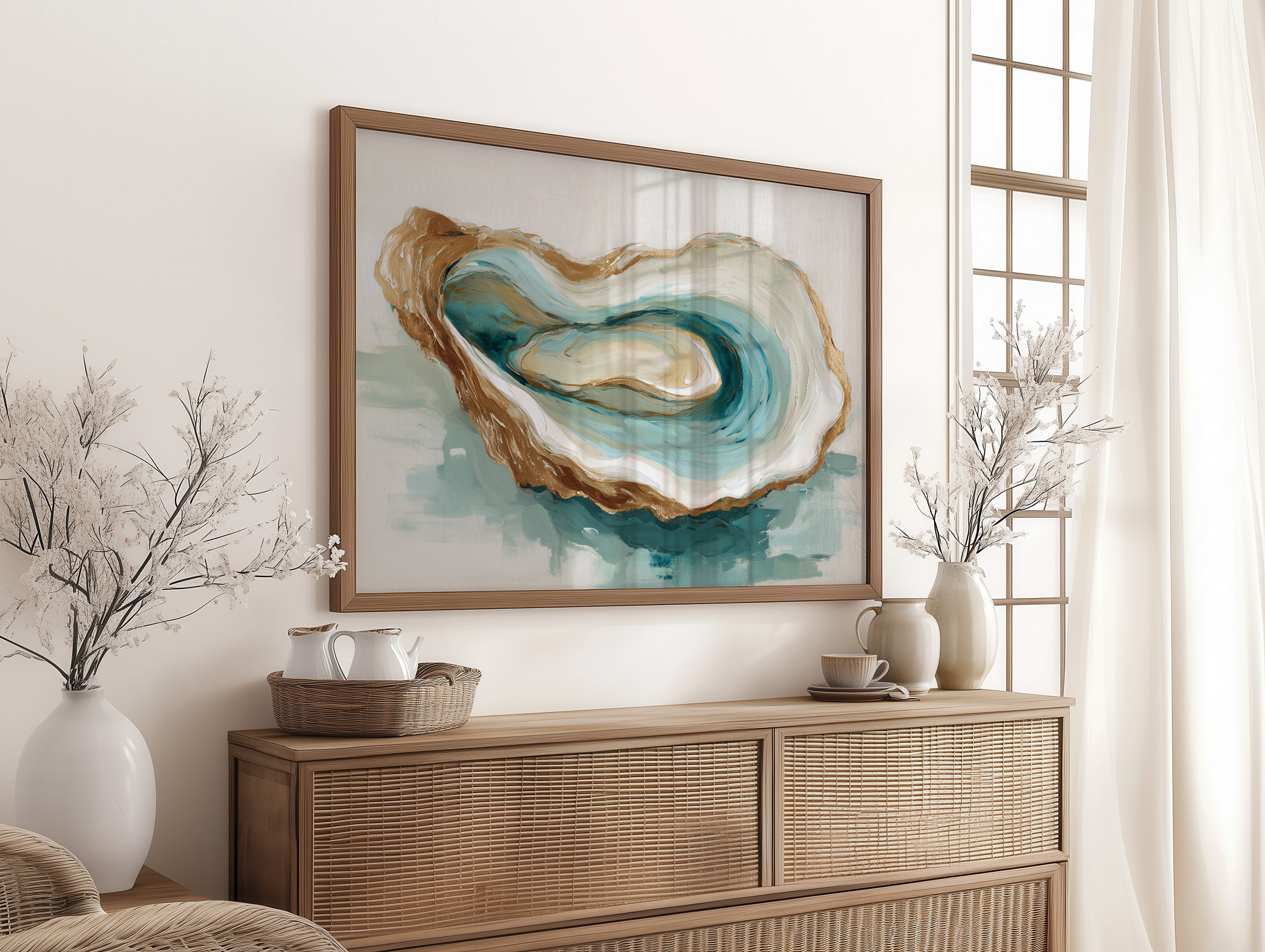 Tides Curl Within Pearl Shell