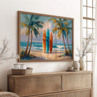 Surfboards Await Turquoise Tides