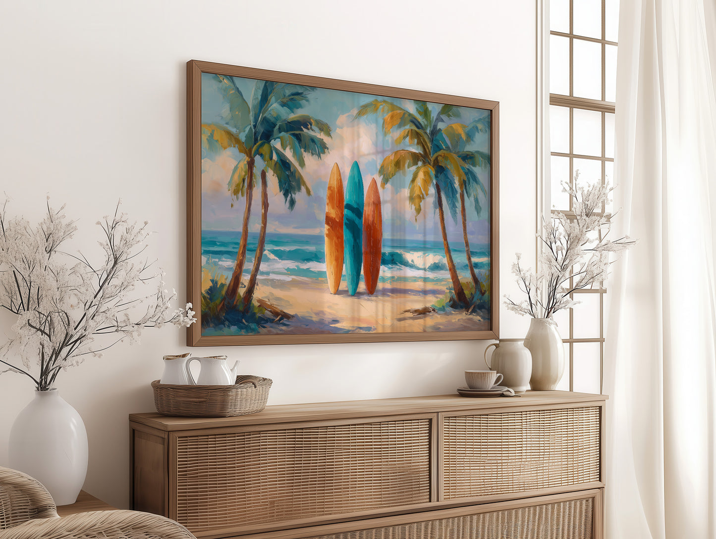 Surfboards Await Turquoise Tides