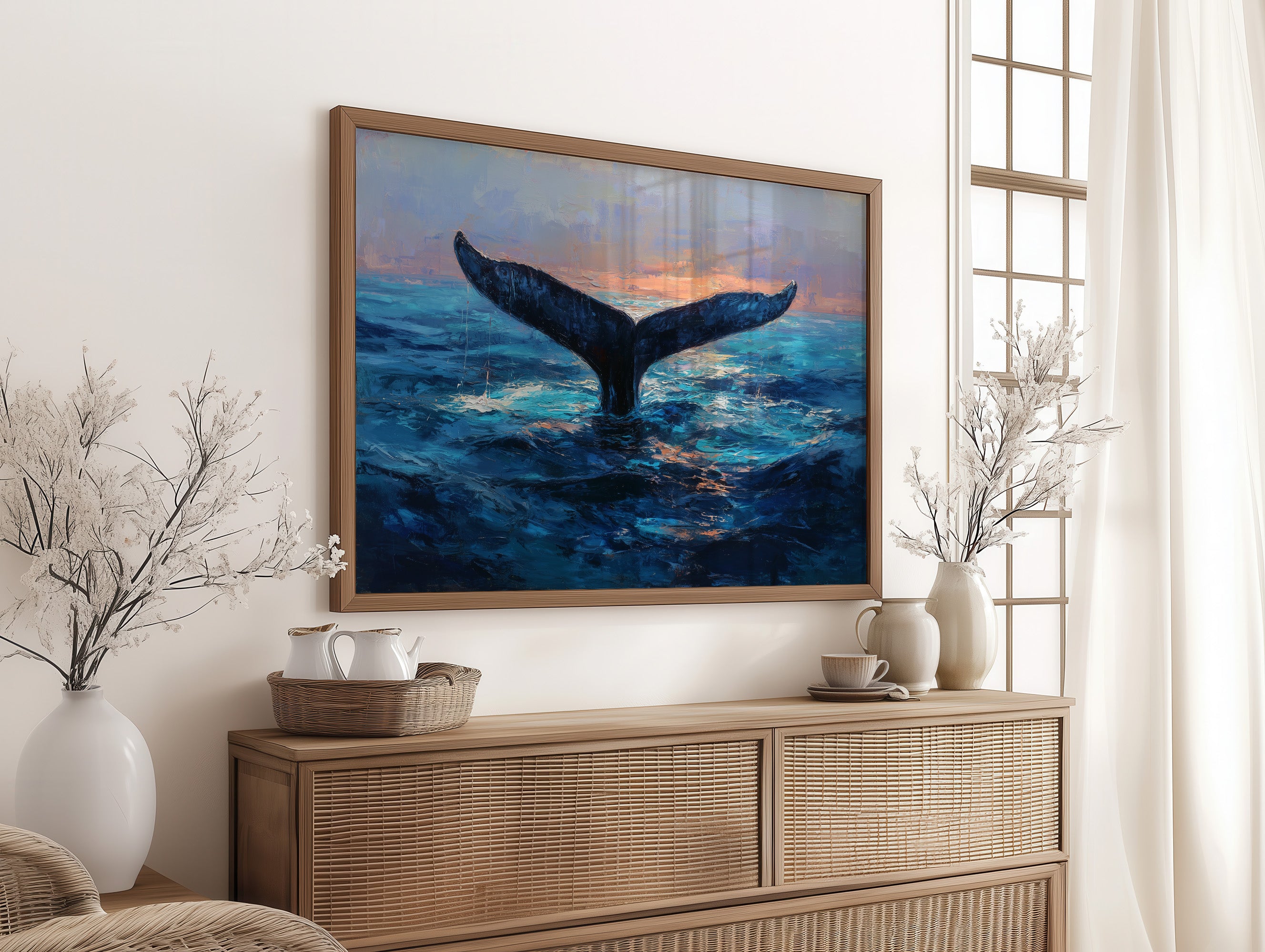 Ocean Giants Beneath Sunset Skies