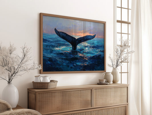 Ocean Giants Beneath Sunset Skies