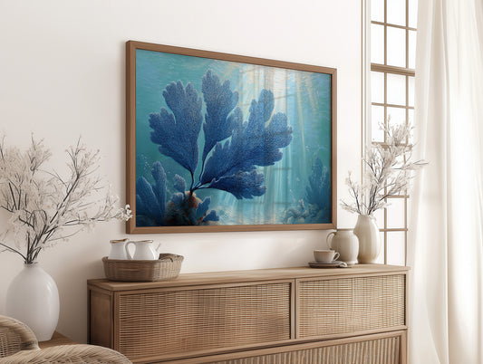 Blue Coral Dances With Light