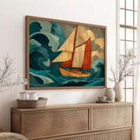 Sailing Through Teal Tempests