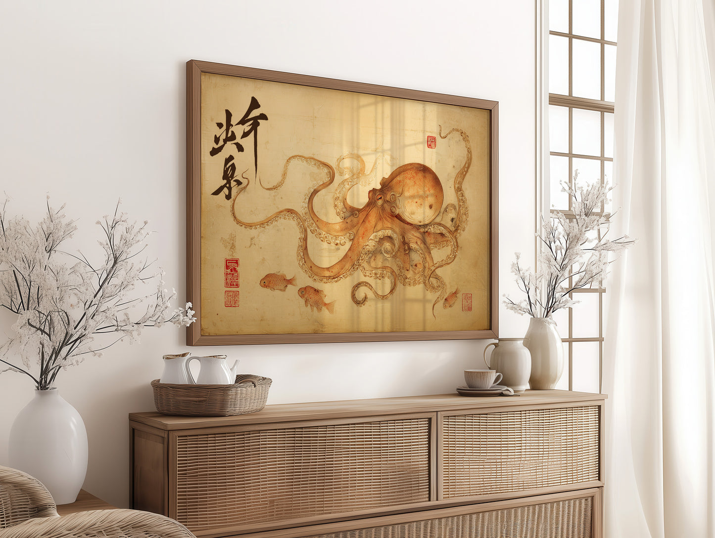 Ancient Seas On Parchment Scroll