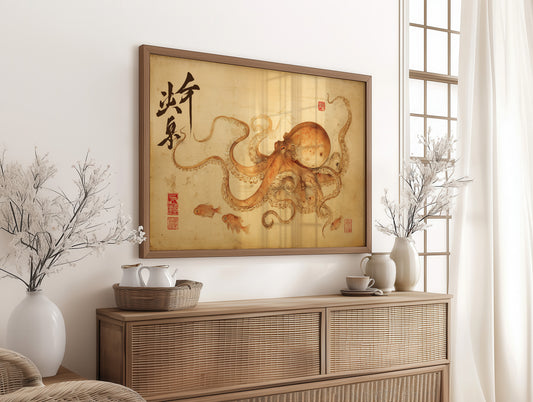 Ancient Seas On Parchment Scroll