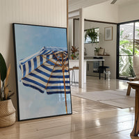 Azure Stripes Shelter Mediterranean Dreams