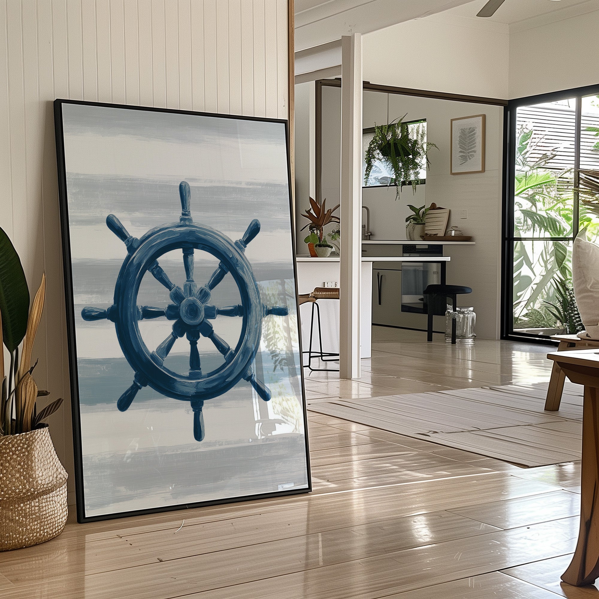 Nautical Compass Awaits Harbor Call