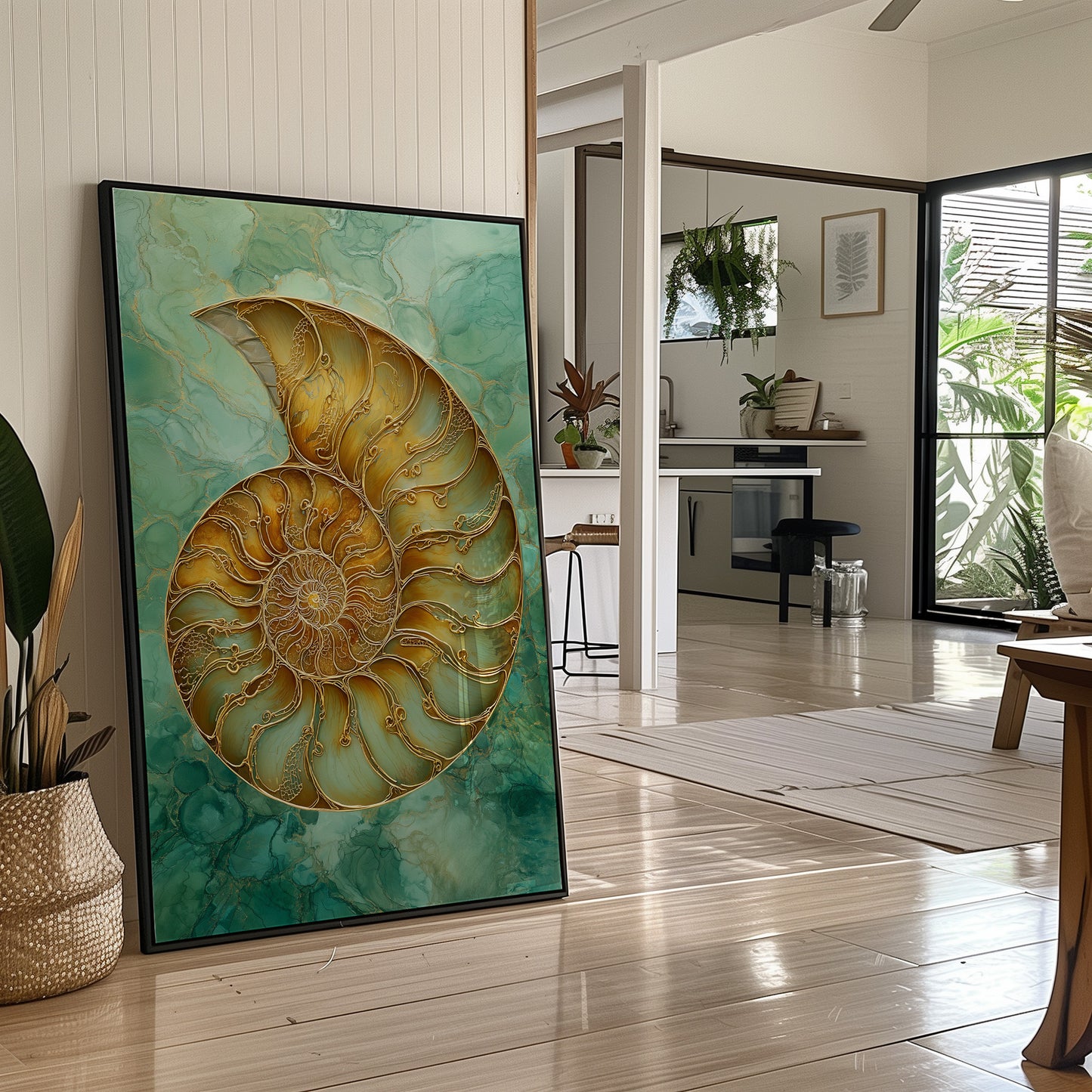 Golden Nautilus Whispers Timeless Secrets