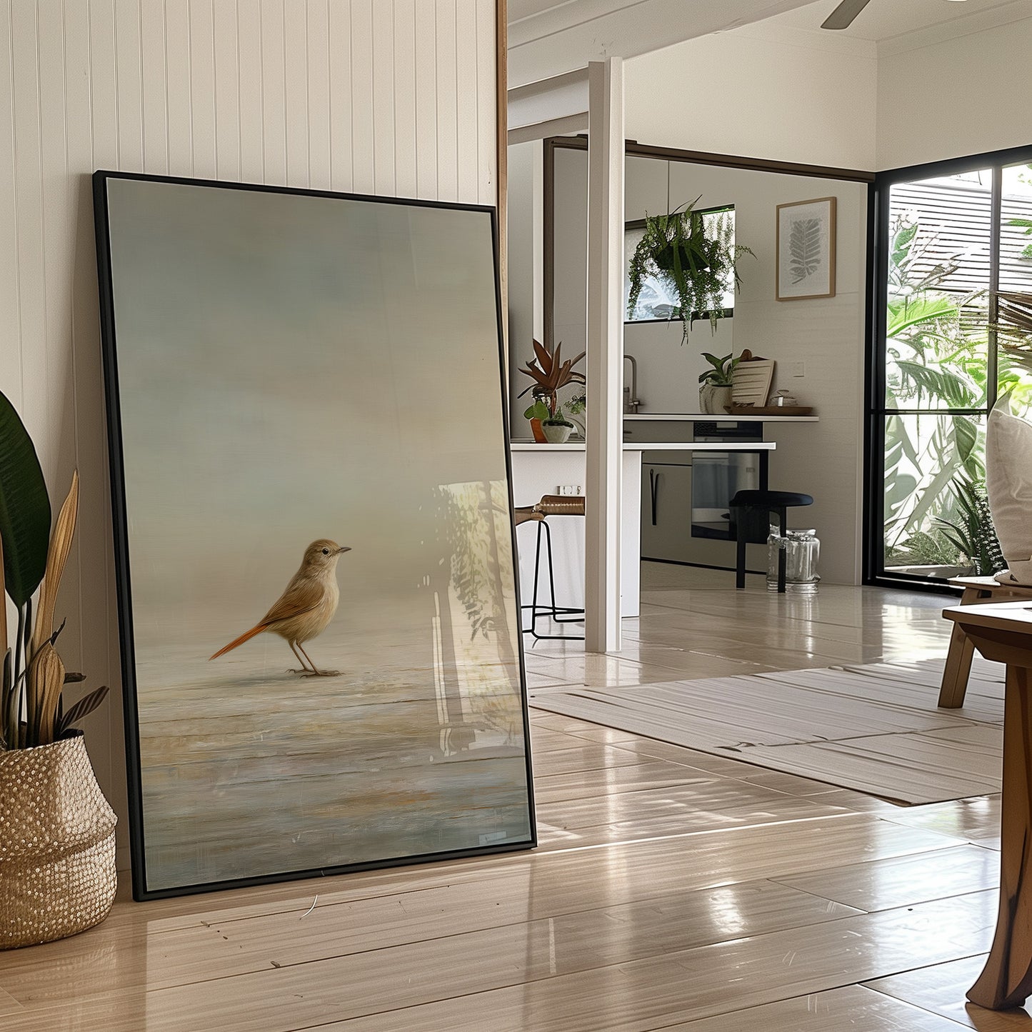 Solitary Songbird On Muted Horizon