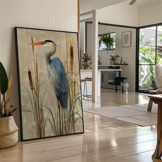 Wetland Guardian Among Cattails