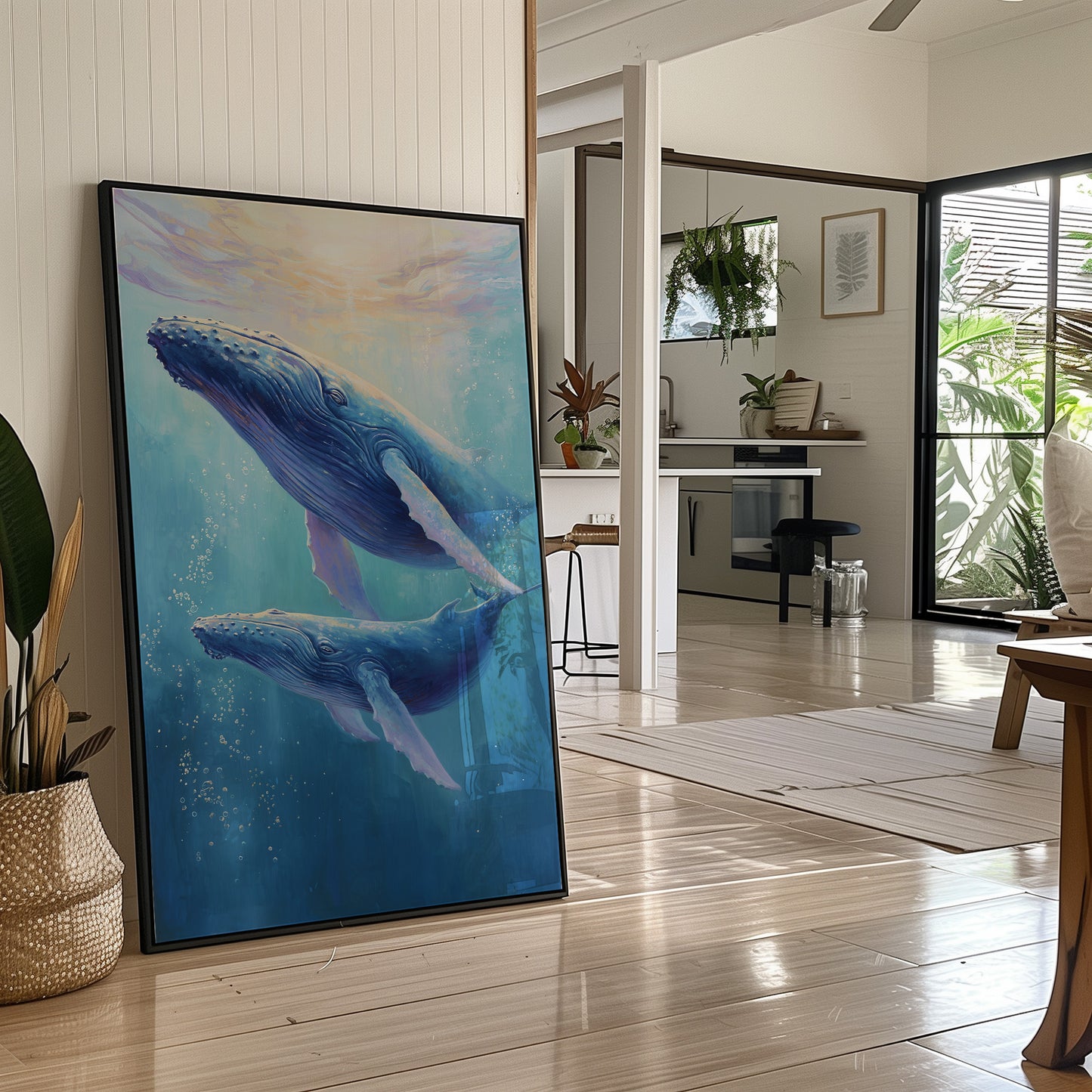 Cerulean Giants Dance Below Light