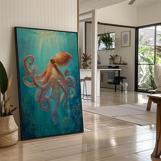 Cerulean Embrace of Eight Arms